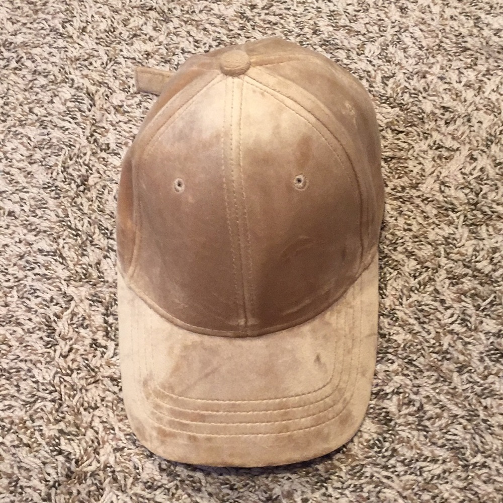 Tan suede hat
